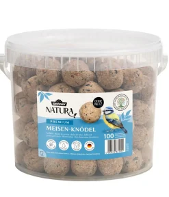 Dehner Natura Premium Meisenknödel - Wildvogelfutter Meisenknödel im Eimer, ohne Netz