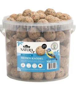 Dehner Natura Premium Meisenknödel - Wildvogelfutter Meisenknödel im Eimer, ohne Netz