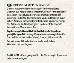 Dehner Natura Premium Meisenknödel - Wildvogelfutter Meisenknödel im Karton, ohne Netz