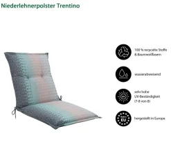 Dehner Sitzauflagen > Niederlehnerauflage Trentino, ca. B50/H6/T100 cm