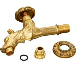 Dehner Brunnen Zubehör > Nostalgie Messing Wasserhahn für Brunnen, 1/2 Zoll,