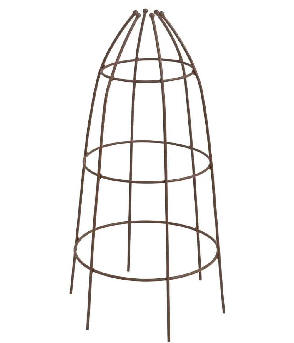 Dehner Rankgitter & Obelisken - Obelisk Chester, ca. Ø32,5/H60 cm Braun