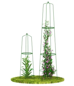Dehner Rankgitter & Obelisken - Obelisk-Sekt Nova, 2-teilig Grün
