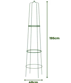 Dehner Rankgitter & Obelisken - Obelisk-Sekt Nova, 2-teilig Grün