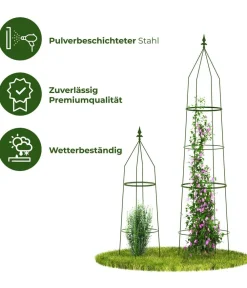 Dehner Rankgitter & Obelisken > Obelisk-Set Ilaria, 2-teilig