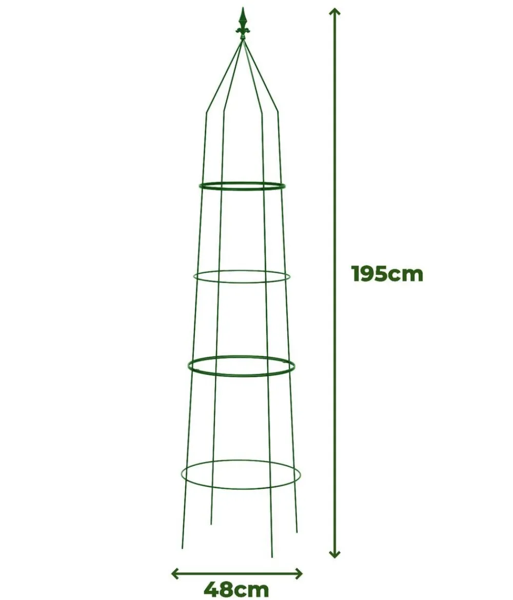 Dehner Rankgitter & Obelisken > Obelisk-Set Ilaria, 2-teilig