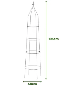 Dehner Rankgitter & Obelisken > Obelisk-Set Ilaria, 2-teilig