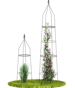 Dehner Rankgitter & Obelisken > Obelisk-Set Ilaria, 2-teilig