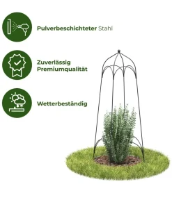 Dehner Obelisk-Set Tenda, 2-teilig Schwarz Clearance
