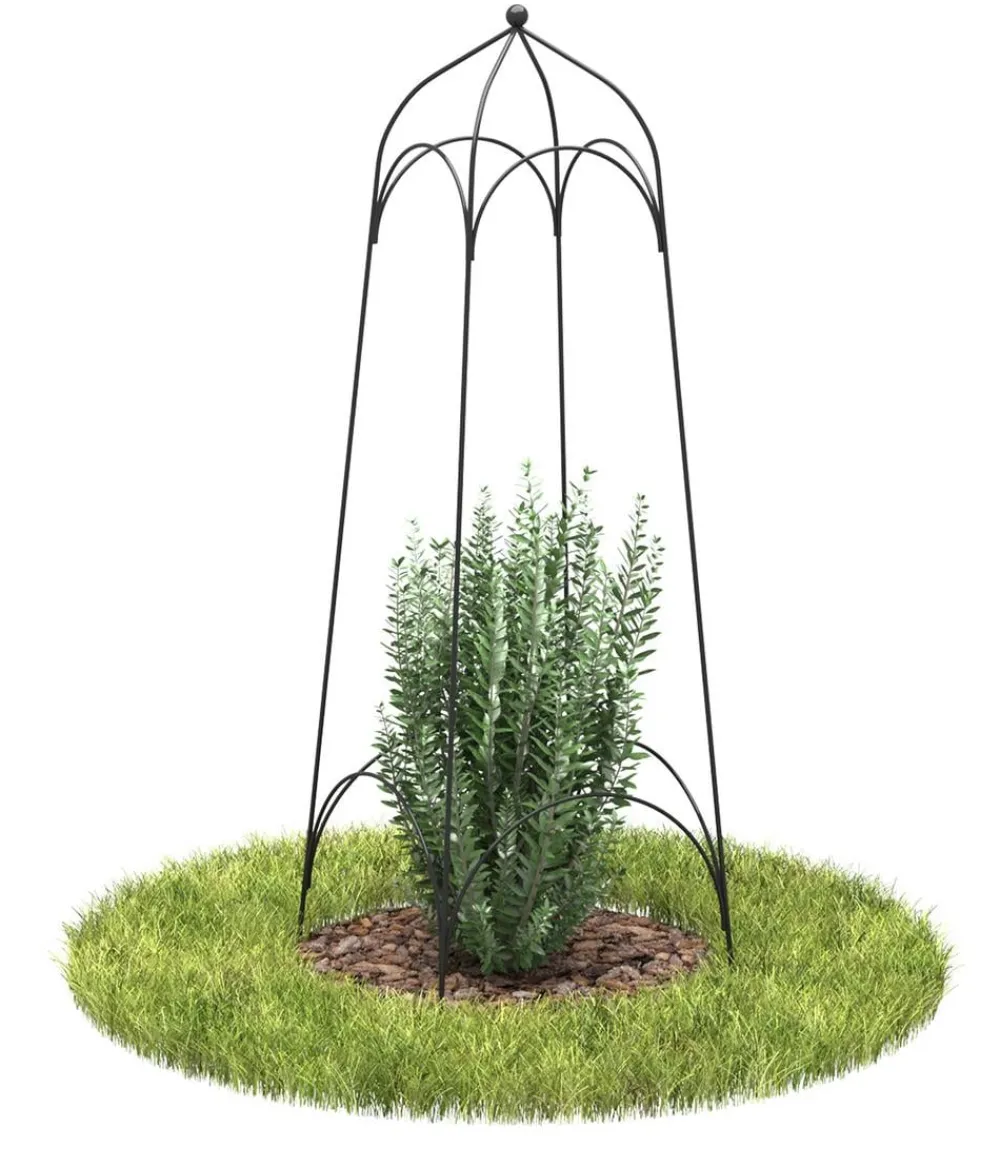 Dehner Obelisk-Set Tenda, 2-teilig Schwarz Clearance