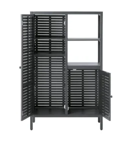 Dehner Gartenschränke & -Regale - Outdoor-Küche Hochschrank Southampton, ca. B100/H165/T50 cm Anthrazit