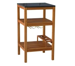 Dehner Gartenschränke & -Regale - Outdoor-Küche Regal Southampton, ca. B50/H90/T50 cm Hellbraun
