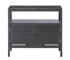Dehner Gartenschränke & -Regale - Outdoor-Küche Schrank Southampton, ca. B100/H90/T50 cm Anthrazit