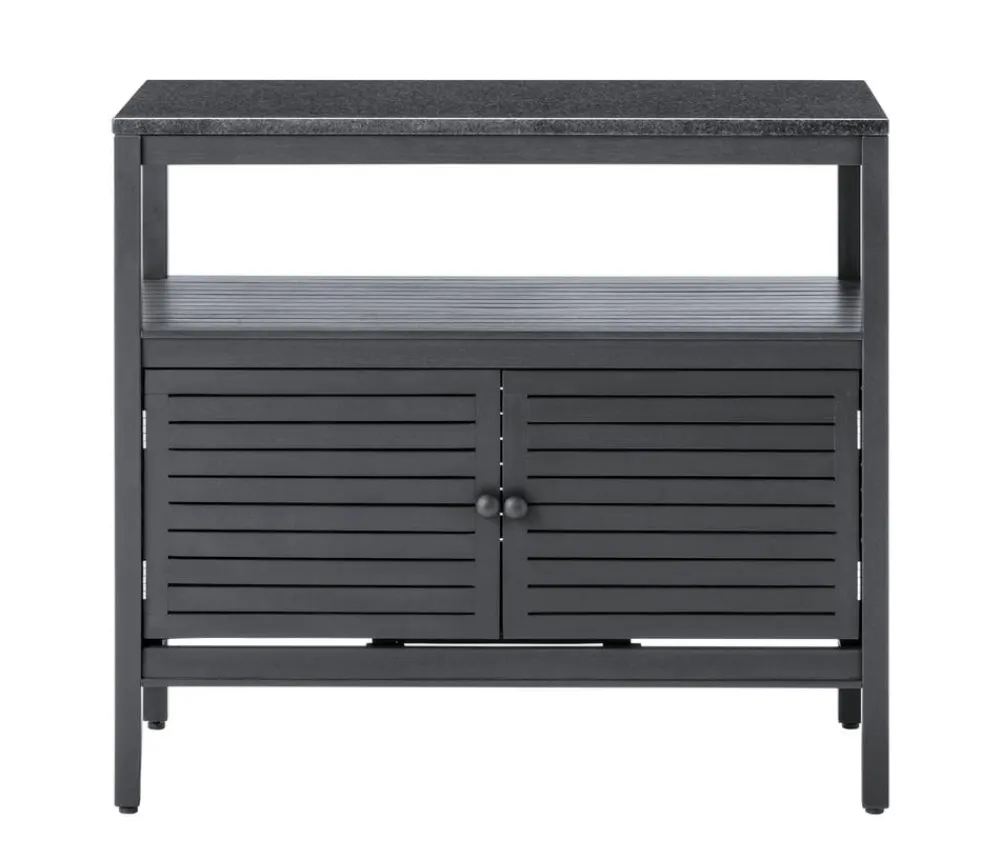 Dehner Gartenschränke & -Regale - Outdoor-Küche Schrank Southampton, ca. B100/H90/T50 cm Anthrazit