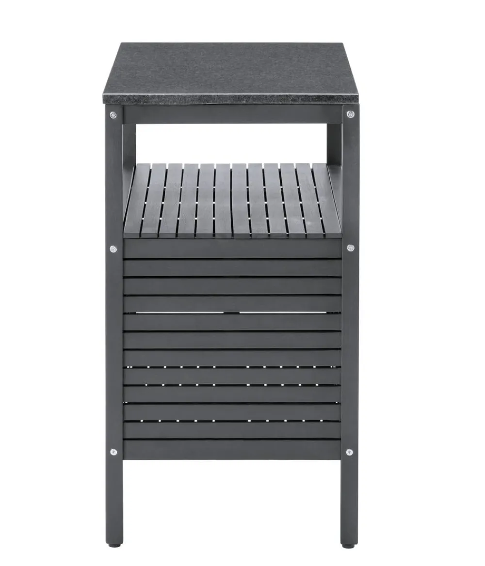 Dehner Gartenschränke & -Regale - Outdoor-Küche Schrank Southampton, ca. B100/H90/T50 cm Anthrazit