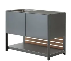 Dehner Outdoor-Küchen - Outdoor-Küche Spülschrank Loop, ca. B110/H91,5/T60 cm Grau