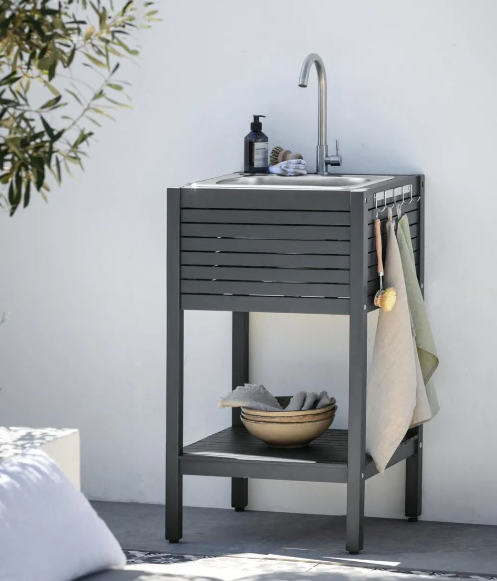 Dehner Gartenschränke & -Regale > Outdoor-Küche Spülschrank Southampton, ca. B52,5/H90/T50 cm