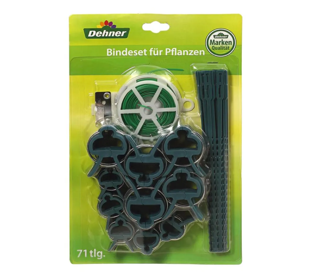 Dehner Rankhilfen Bindematerial - Pflanzenbinde-Set Grün