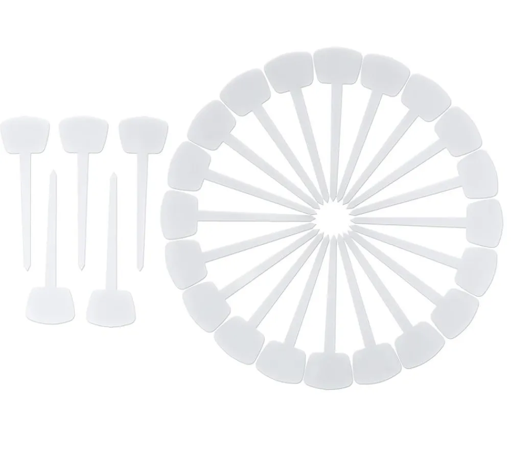 Dehner Anzucht Zubehör|Anzuchthäuser - Pflanzensteckschilder, 25 Stk. Weiß