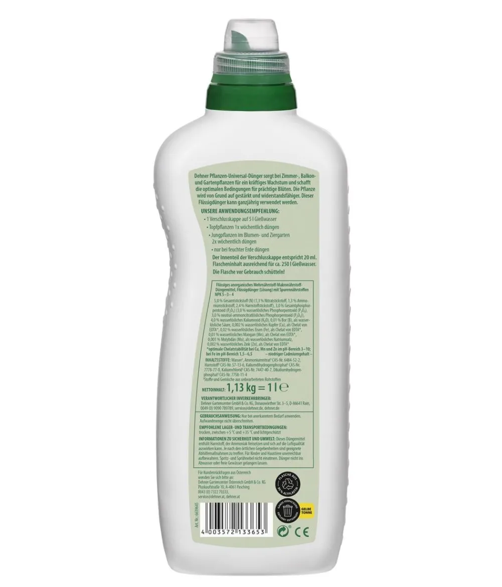 Dehner Pflanzen-Universaldünger, flüssig, 1 l Discount