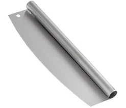 Dehner Grillzubehör - Pizza-Wiegemesser, ca. B35/H9,5/T2,5 cm Silber