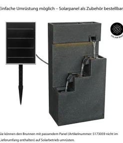 Dehner Gartenbrunnen > Polyethylen-Gartenbrunnen Gradino, solarfähig, ca. H80,5 cm