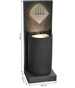 Dehner Polyethylen-Gartenbrunnen Triton, solarfähig, ca. H96,5 cm Best