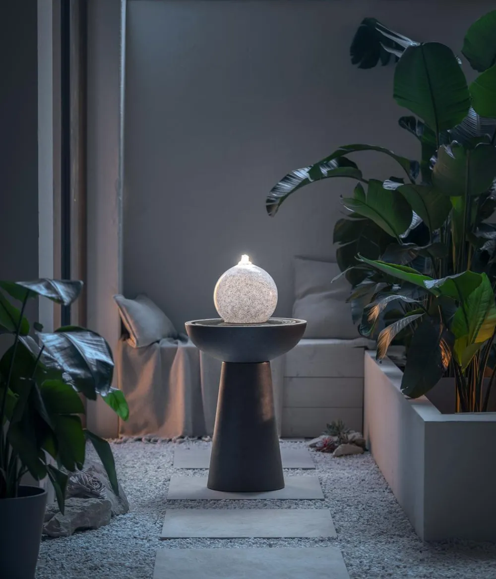 Dehner Polyethylen-Gartenbrunnen Aurora, solarfähig, ca. H88 cm Best