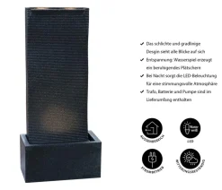 Dehner Gartenbrunnen - Polyethylen-Gartenbrunnen Altero, solarfähig, ca. H107 cm