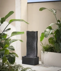 Dehner Gartenbrunnen - Polyethylen-Gartenbrunnen Altero, solarfähig, ca. H107 cm