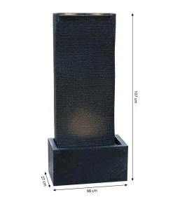 Dehner Gartenbrunnen - Polyethylen-Gartenbrunnen Altero, solarfähig, ca. H107 cm