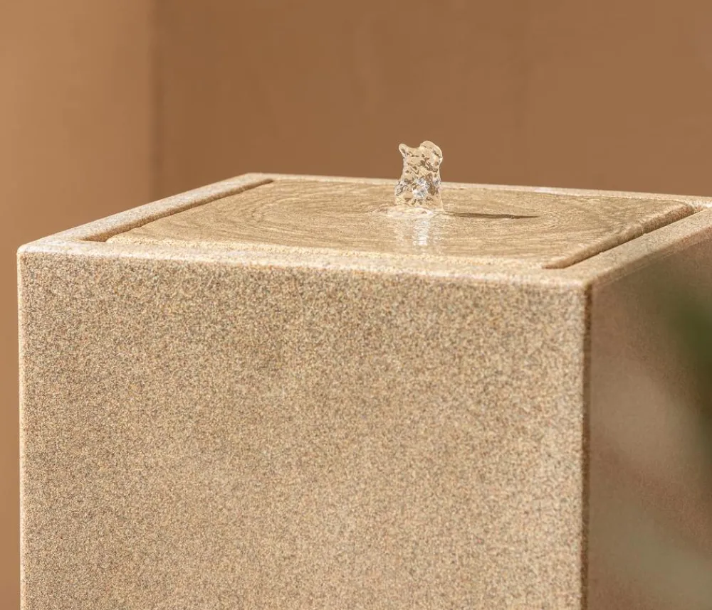 Dehner Gartenbrunnen > Polyethylen-Solarbrunnen Glonn, ca. H90 cm