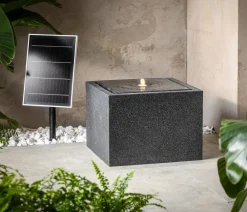Dehner Gartenbrunnen > Polyethylen-Solarbrunnen Biala, ca. H32,5 cm