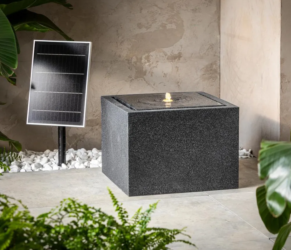 Dehner Gartenbrunnen > Polyethylen-Solarbrunnen Biala, ca. H32,5 cm
