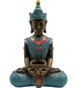 Dehner Gartenzwerge & Gartenfiguren > Polyresin-Buddha, ca. H34,5 cm