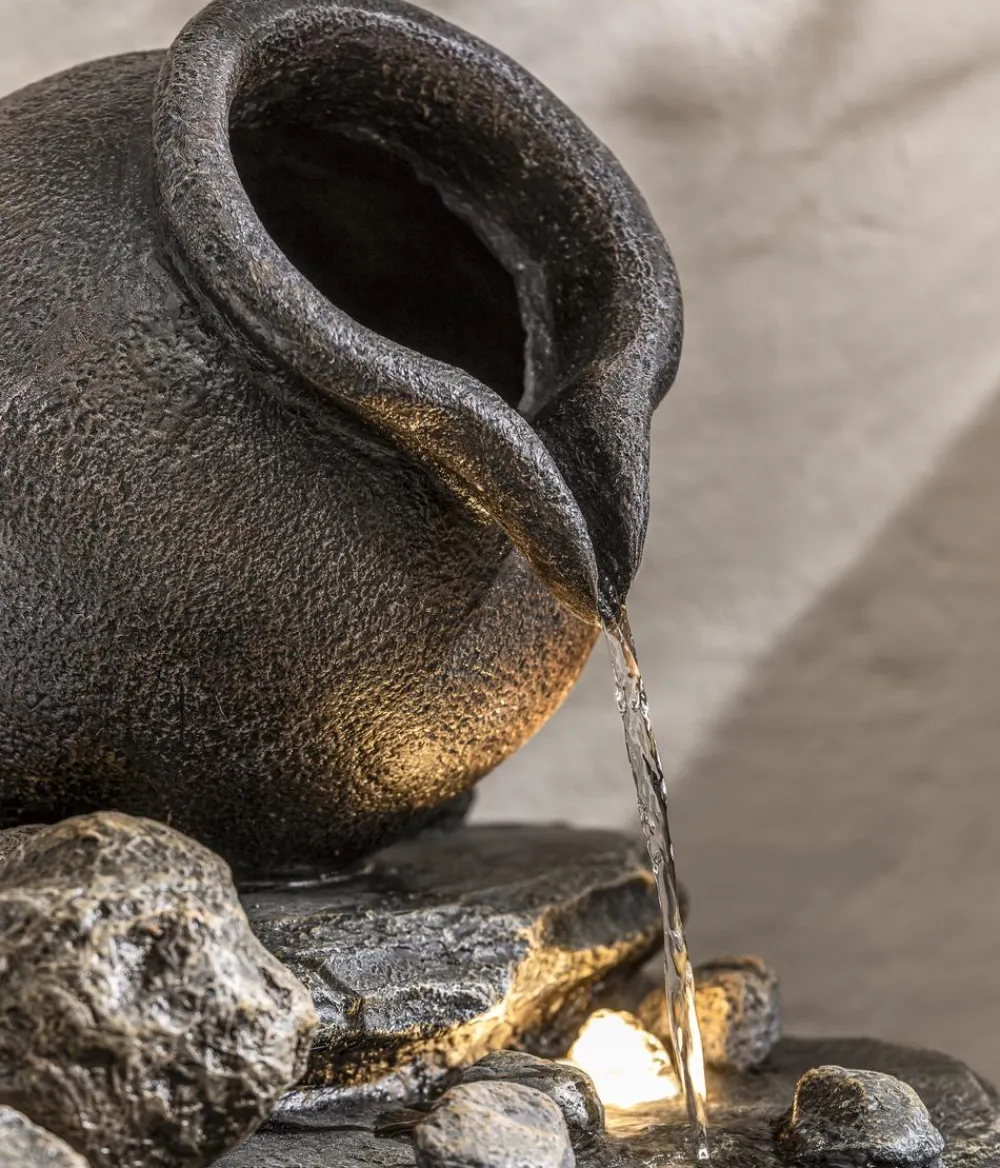 Dehner Gartenbrunnen > Polyresin-Gartenbrunnen Soltero, solarfähig, ca. H54,4 cm