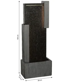 Dehner Polyresin-Gartenbrunnen Minerva, solarfähig, ca. H100 cm Clearance