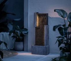 Dehner Polyresin-Gartenbrunnen Minerva, solarfähig, ca. H100 cm Clearance
