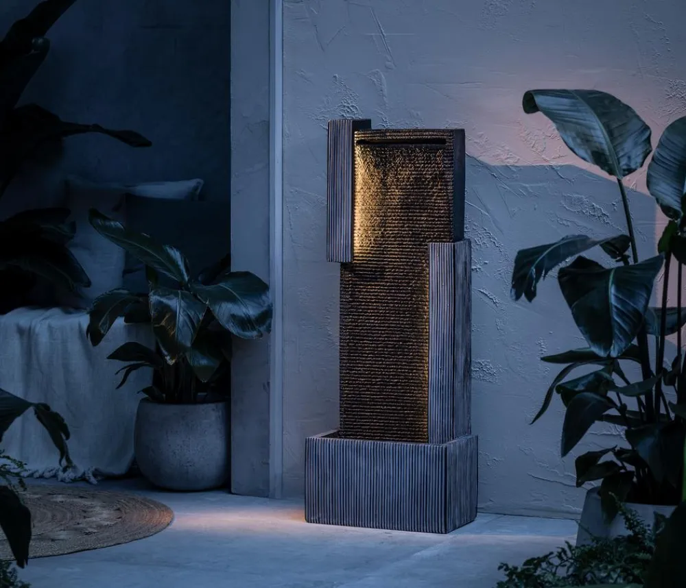 Dehner Polyresin-Gartenbrunnen Minerva, solarfähig, ca. H100 cm Clearance