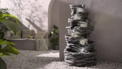 Dehner Polyresin-Gartenbrunnen Roccia, ca.H150 cm Sale