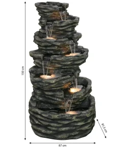 Dehner Polyresin-Gartenbrunnen Roccia, ca.H150 cm Sale