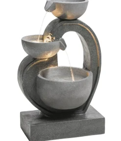 Dehner Gartenbrunnen > Polyresin-Gartenbrunnen Heart, solarfähig, ca. H72,5 cm