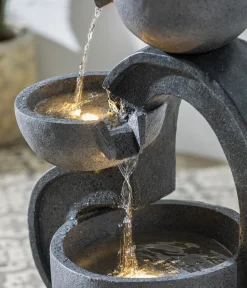 Dehner Gartenbrunnen > Polyresin-Gartenbrunnen Heart, solarfähig, ca. H72,5 cm