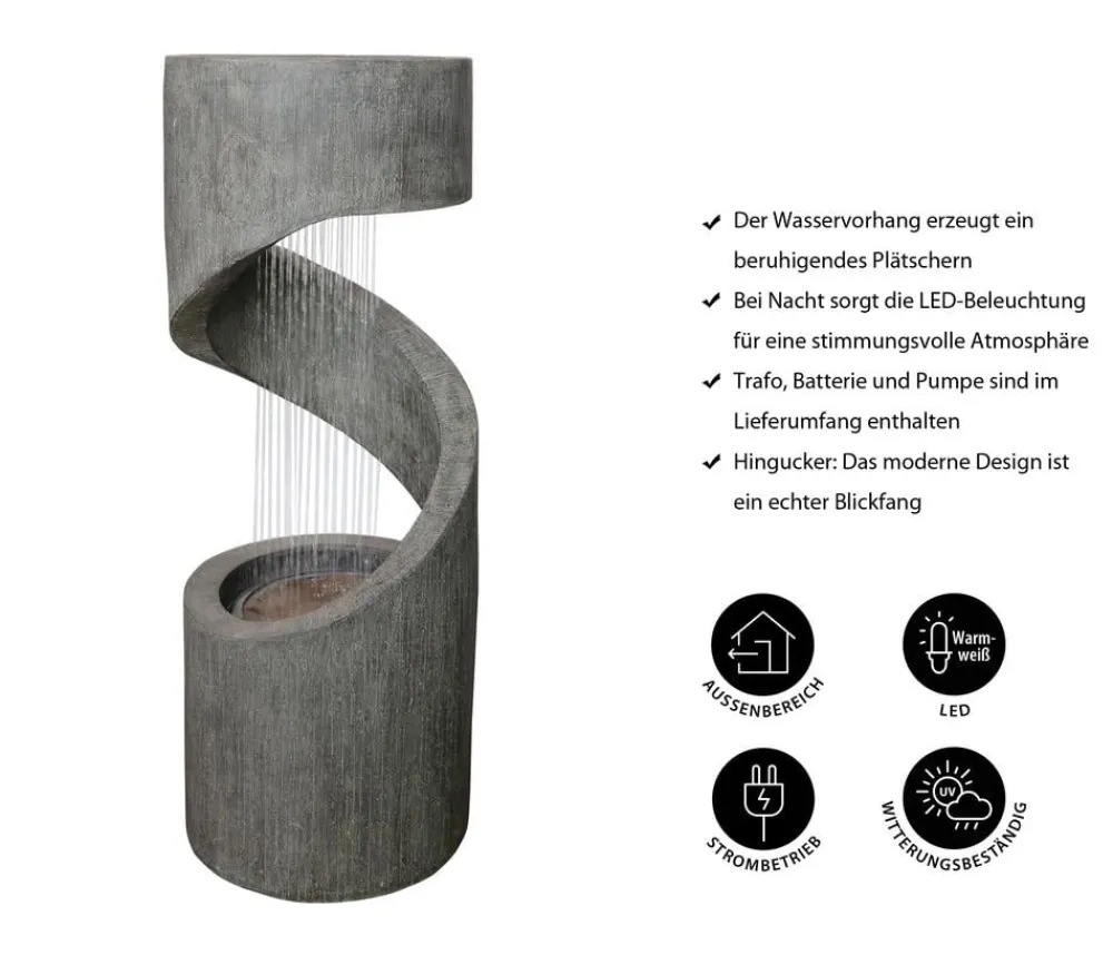 Dehner Gartenbrunnen > Polyresin-Gartenbrunnen Ronda, solarfähig, ca. H79,5 cm