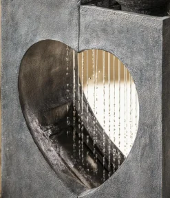 Dehner Polyresin-Gartenbrunnen Amor, solarfähig, ca. H99 cm New