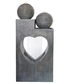 Dehner Polyresin-Gartenbrunnen Amor, solarfähig, ca. H99 cm New