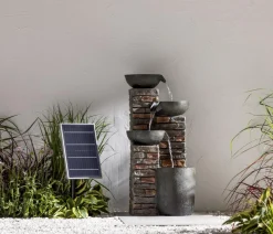 Dehner Polyresin-Gartenbrunnen Mattone, solarfähig, ca. H89 cm Best