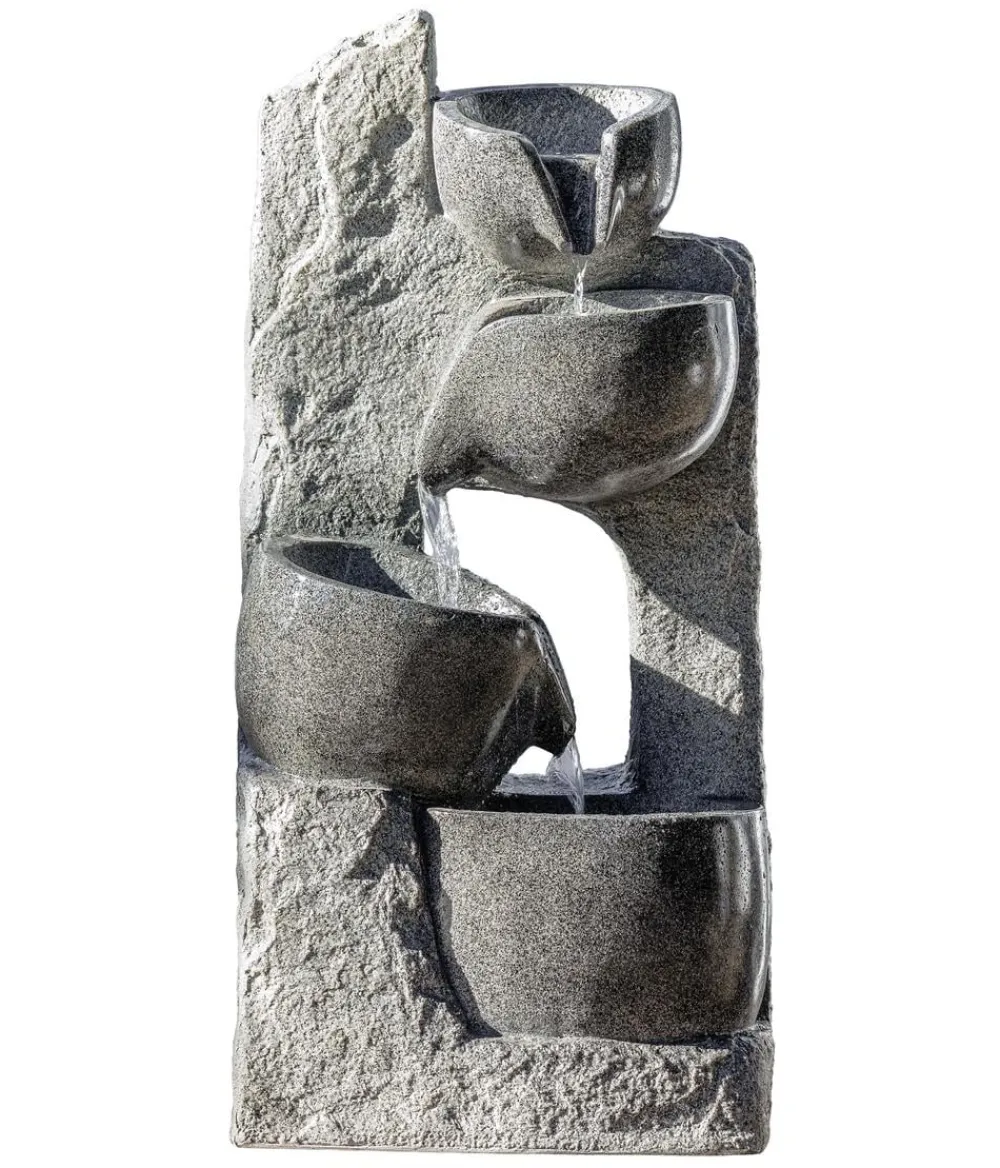 Dehner Gartenbrunnen > Polyresin-Gartenbrunnen Circ, solarfähig, ca. H89 cm