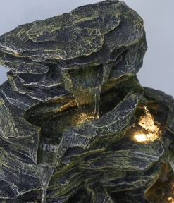 Dehner Gartenbrunnen - Polyresin-Gartenbrunnen Salto, solarfähig, ca. H99 cm