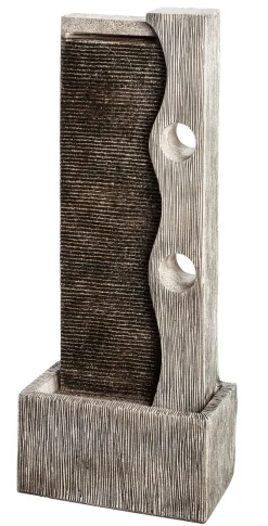 Dehner Gartenbrunnen - Polyresin-Gartenbrunnen Eclipse, solarfähig, ca. H100 cm